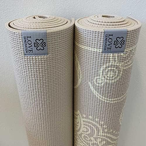 Love Generation - Dicke Yoga Matte Sand, Sand