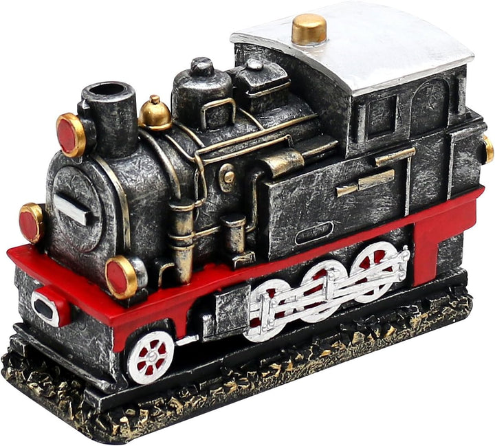 Dekohelden24 Räucher - Lokomotive in künstlich gealterter Optik, Höhe 11 cm Breite 6,5 cm Länge 16 c