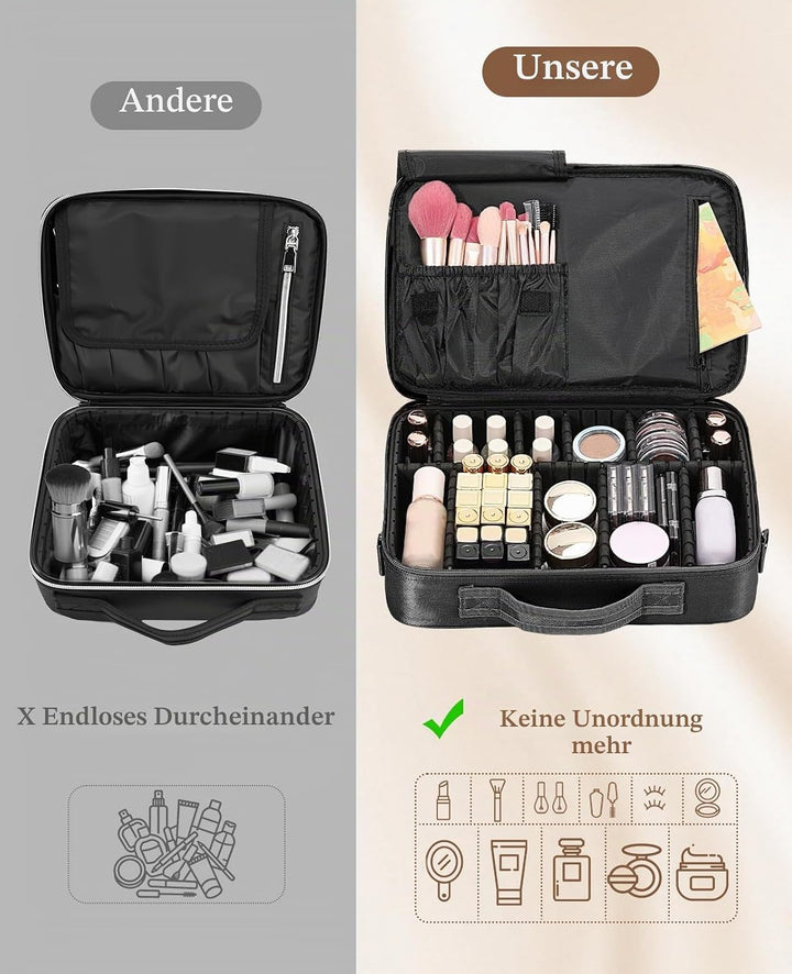 Luxspire Kosmetik Aufbewahrungsbox, Wasserdicht Kosmetikbeutel Reissverschluss Make-up Organizer Ver