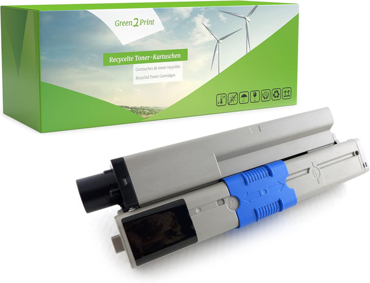Green2Print Toner schwarz 5000 Seiten ersetzt Oki 44469814 passend für Oki ES3451, ES5430, ES5461