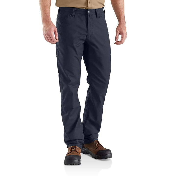 Carhartt Herren Rugged Flex Straight Fit Canvas 5-Pocket Tapered Work Pant 35W / 30L Marineblau, 35W