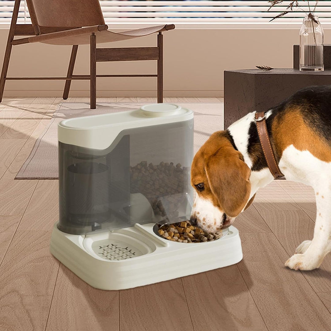 Automatischer Katzenfutterautomat, Haustierfutter- Und Wasserspender, 2-in-1 Nass- Und Trockenfutter