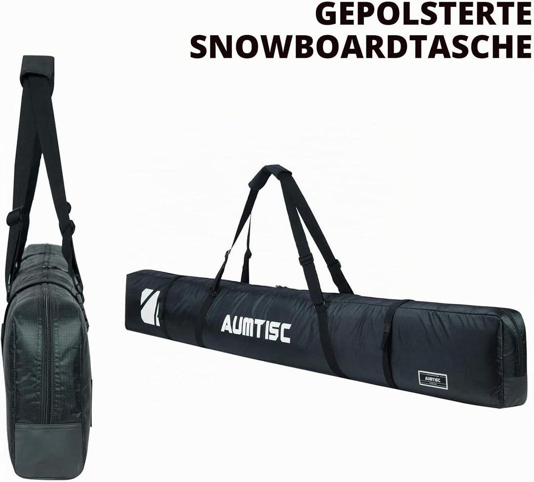 AUMTISC Skitasche Skisack Gepolstert Snowboardtasche Zum Transport Von Skiausrüstungstasche Mit vers