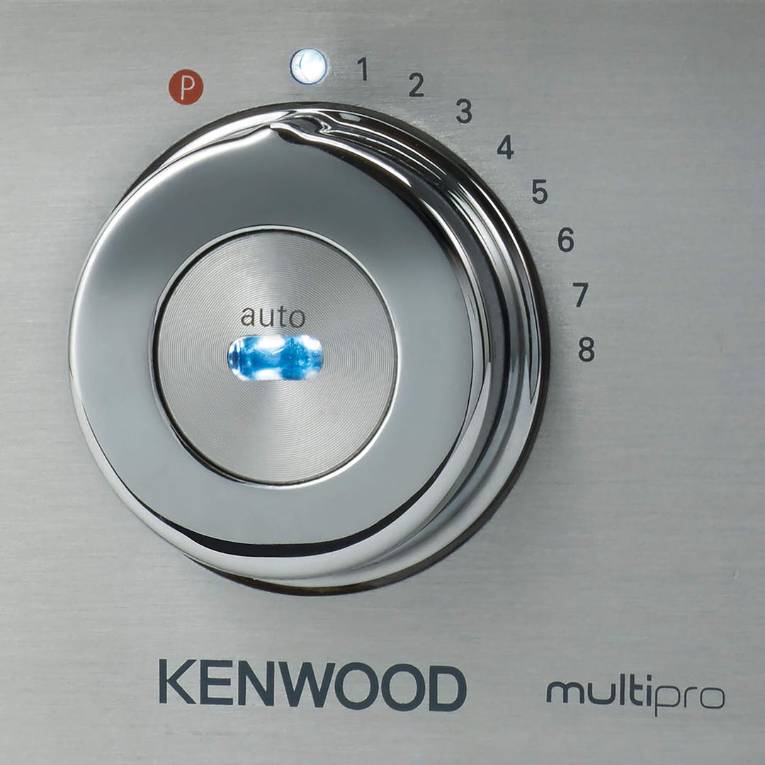 Kenwood MultiPro Sense FPM800 Kompakt-Küchenmaschine 3,5 Liter Edelstahl Messer 4 Arbeitsscheiben un
