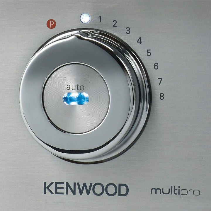 Kenwood MultiPro Sense FPM800 Kompakt-Küchenmaschine 3,5 Liter Edelstahl Messer 4 Arbeitsscheiben un