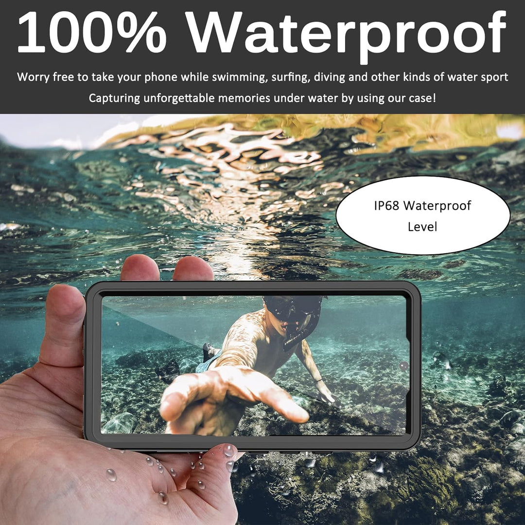 Miimall Schutzhülle für Google Pixel 7A, wasserdicht, IP68, HD-Displayschutz, 360 °, stossfest, robu