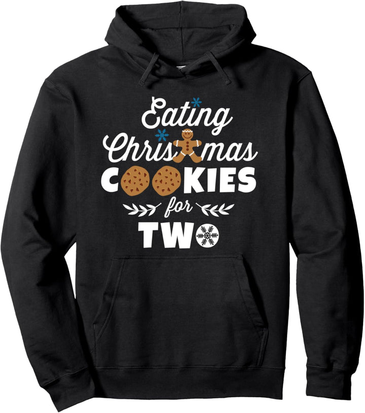 Weihnachtskekse für Zwei - Schwangerschaft Babybauch Pullover Hoodie