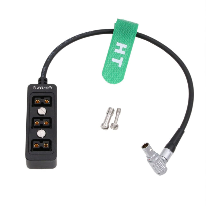 HangTon 0B 2 Pin D-tap Hub Power Splitter für ARRI Alexa Mini LF RED DSMC2 Kamera Akku Pack Rechtwin