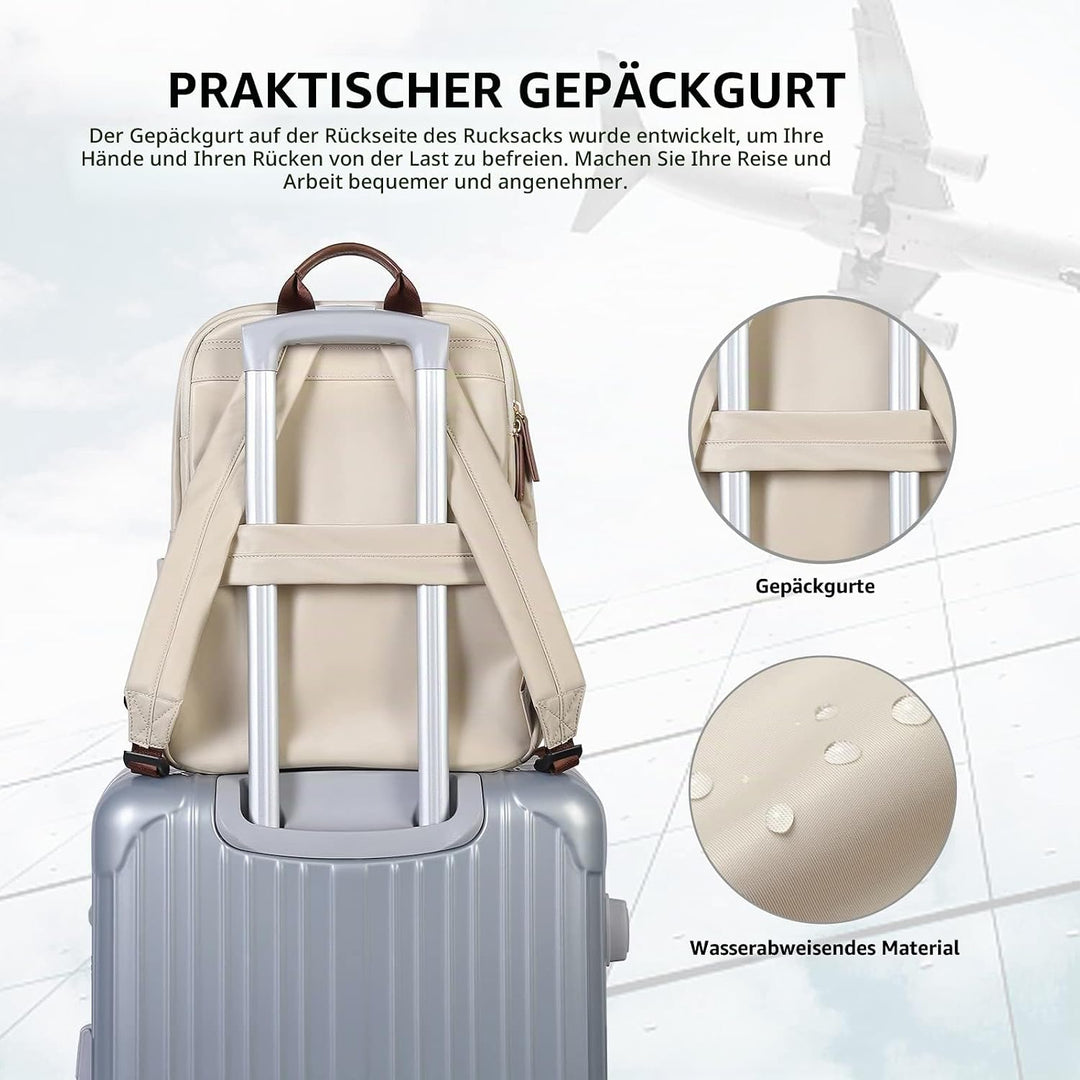 GOLF SUPAGS Laptop Rucksack Damen Elegant 16 Zoll Schulrucksack Herren Arbeit Rucksack mit Laptopfac
