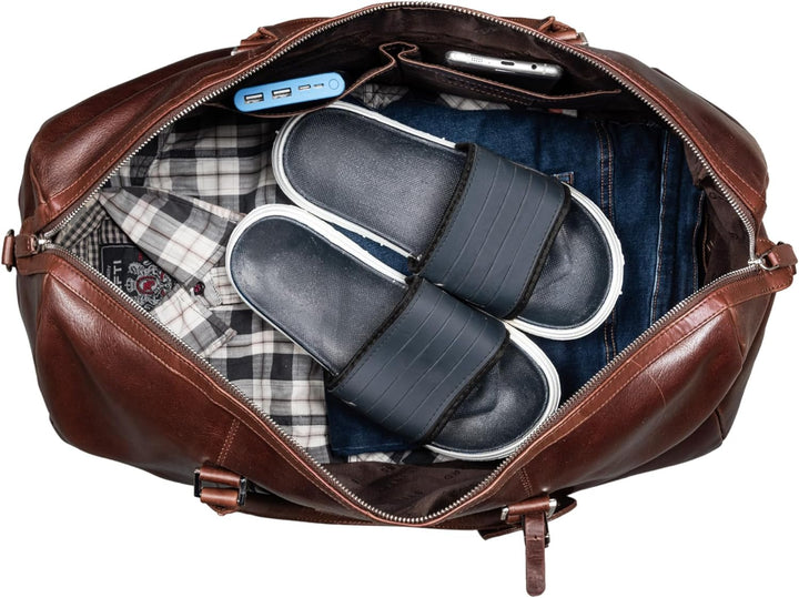 STILORD 'Herkules' Premium Reisetasche für Herren und Damen aus echtem hochwertigem Leder - EIN echt