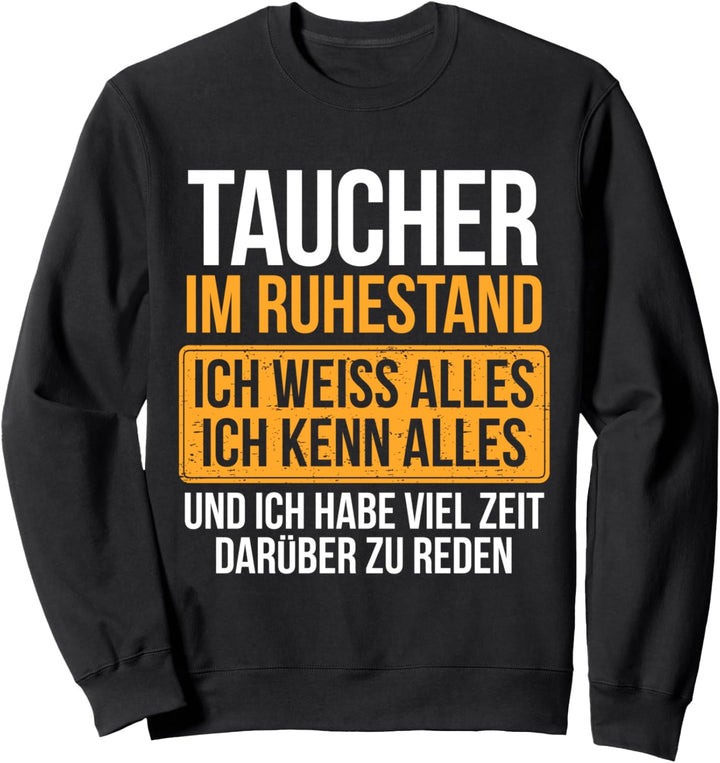 Ruhestand Taucher Sweatshirt