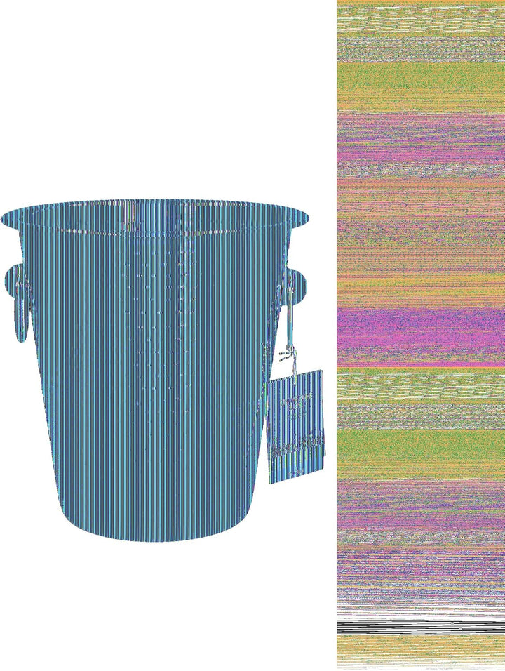 BarCraft Champagner-Eimer, Edelstahl-Weinkühler-Halter mit gehämmerter Oberfläche, 4 Liter Fassungsv