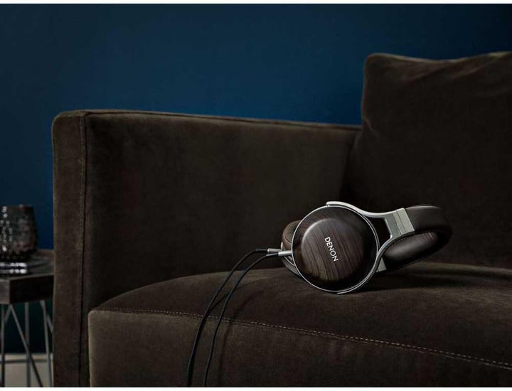 Denon AHD5200EM Premium-Over-Ear-Kopfhörer Zebraholz