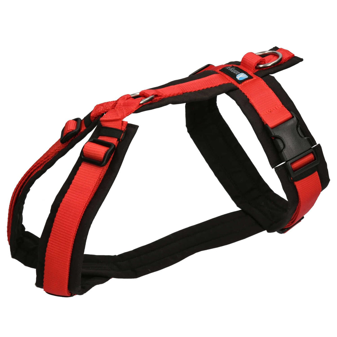 anny-x Brustgeschirr Fun schwarz rot - Gr. M Schwarz M, Schwarz M