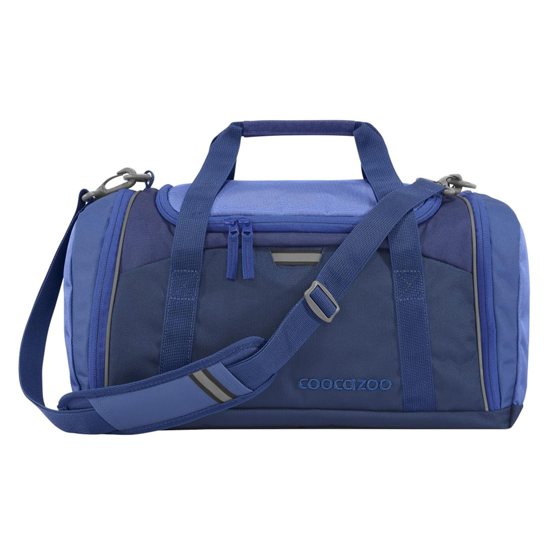 coocazoo Sporttasche „All Blue“, blau, Hauptfach, Nasswäschefach, Seitentasche, Reflektoren, 20 Lite