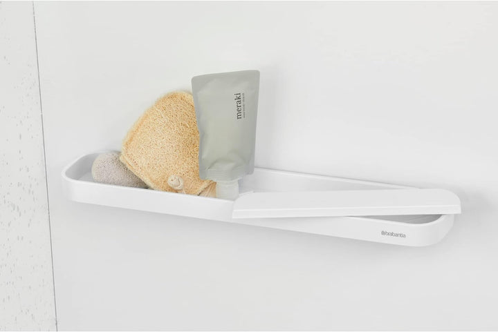 Brabantia - Mindset Duschablage mit Abzieher - Einfache Aufbewahrung - Hygienisches Wasserabflusssys