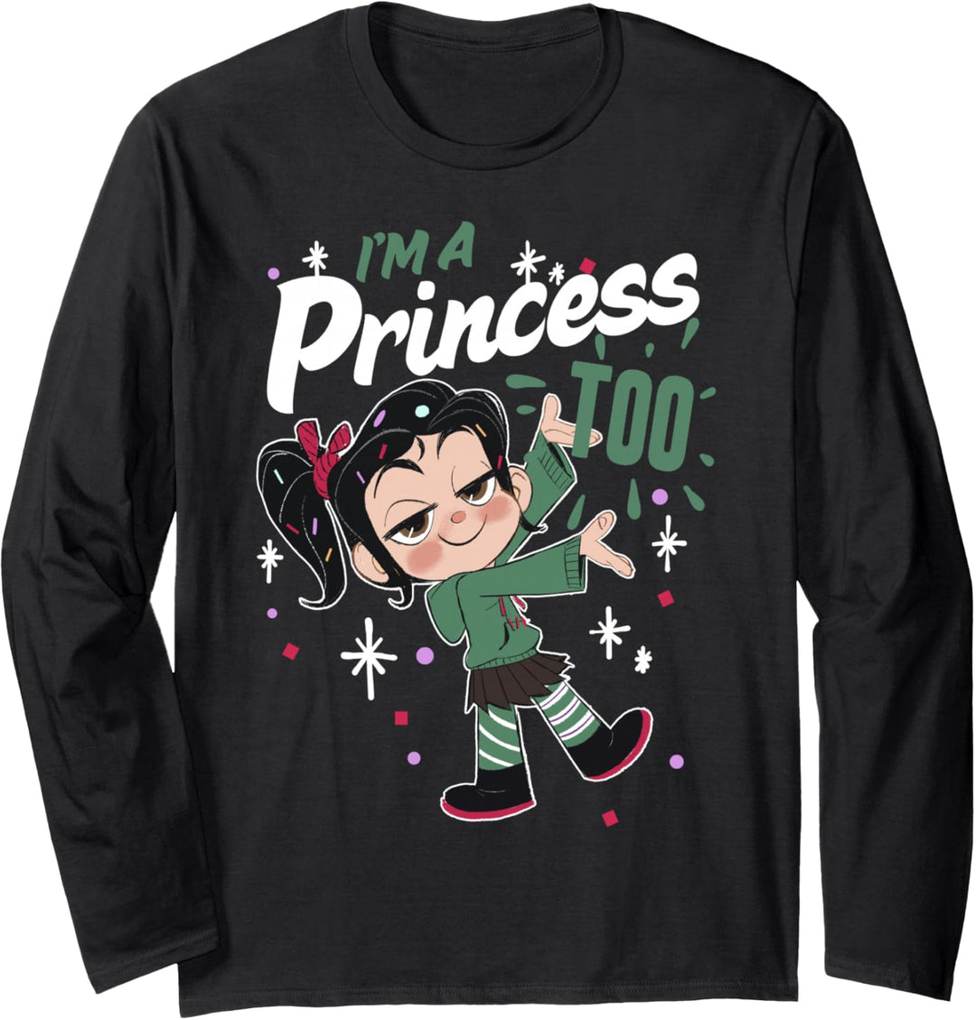 Disney Wreck-It Ralph 2 Vanellope I'm A Princess Too Langarmshirt