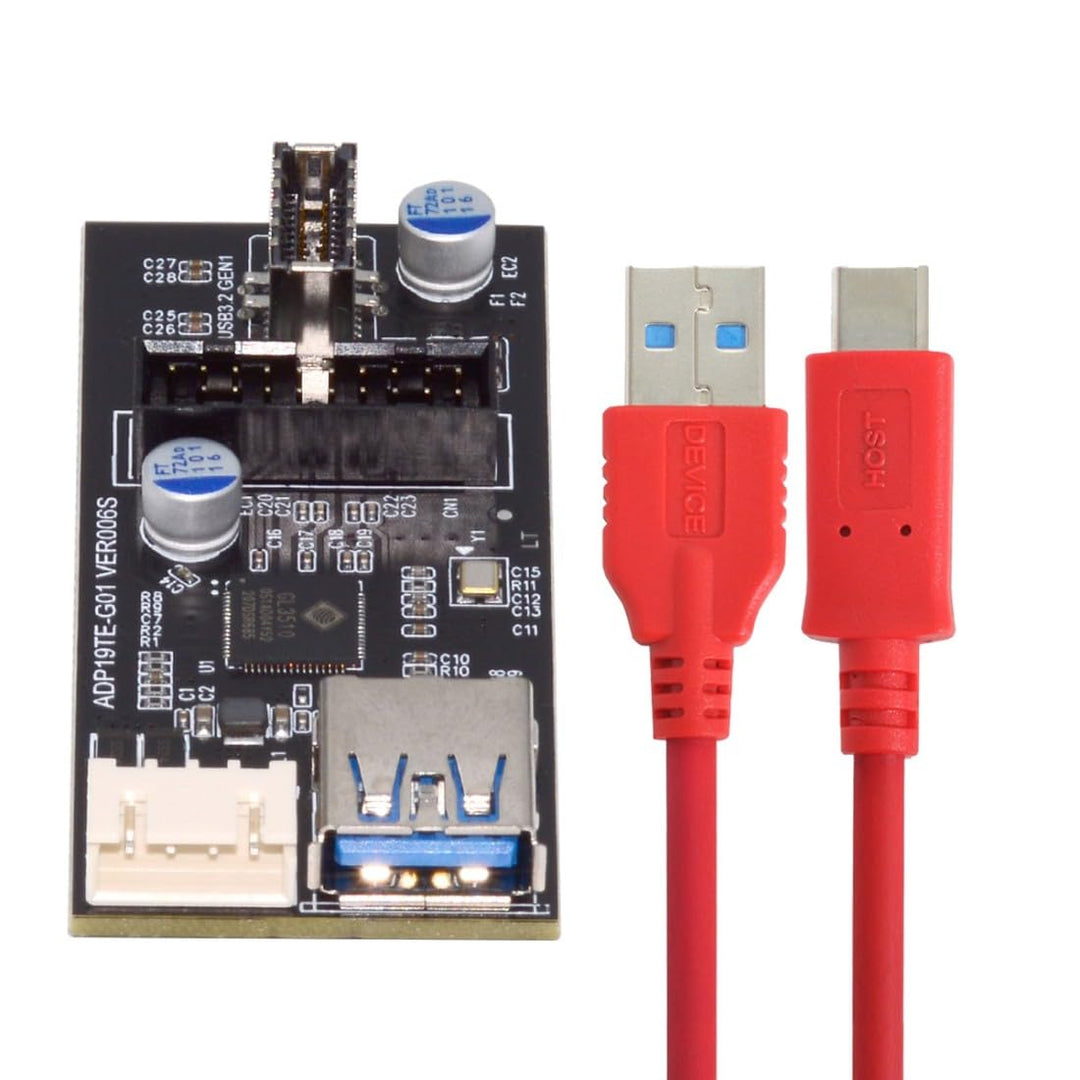 chenyang USB C/USB 3.0 19/20Pin auf USB 3.0 19/20Pin & USB 3.1 Typ E Frontpanel Header Port Multipli