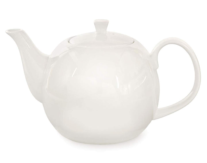 Buchensee ® Teekanne 1500 ml Porzellan Fine Bone China weiss Kanne Bianco, Kanne Bianco