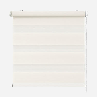 Rikmani Doppelrollo Fensterrollo ARD Duo-Rollo Klemmfixierung Zebrarollo Seitenzugrollo ohne Bohren,