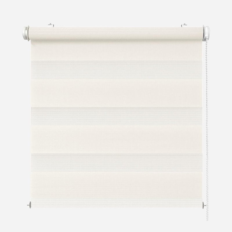 Rikmani Doppelrollo Fensterrollo ARD Duo-Rollo Klemmfixierung Zebrarollo Seitenzugrollo ohne Bohren,