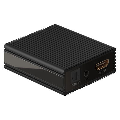 goobay 58477 HDMI Audio Extractor 4K @60 Hz (Ultra HD 2160p) / Hdmi Audio Converter/HDMI zu HDMI/Für