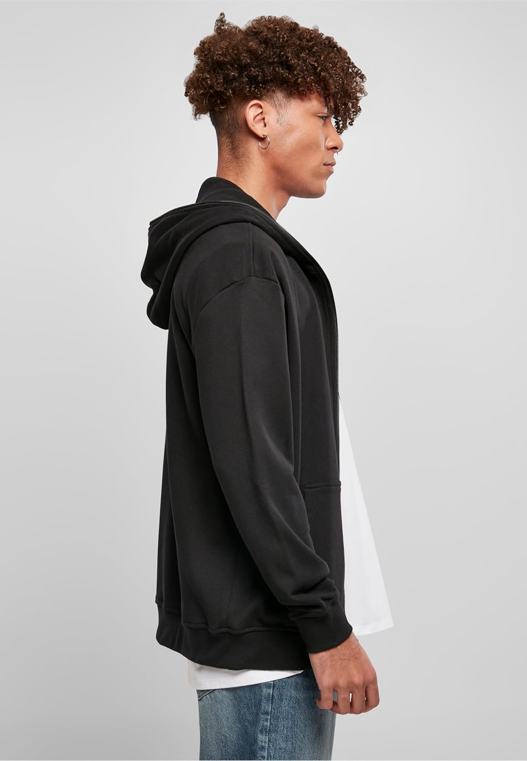 Urban Classics Herren Organic Full Zip Hoodie, Männer Kapuzenpullover, erhältlich in vielen verschie