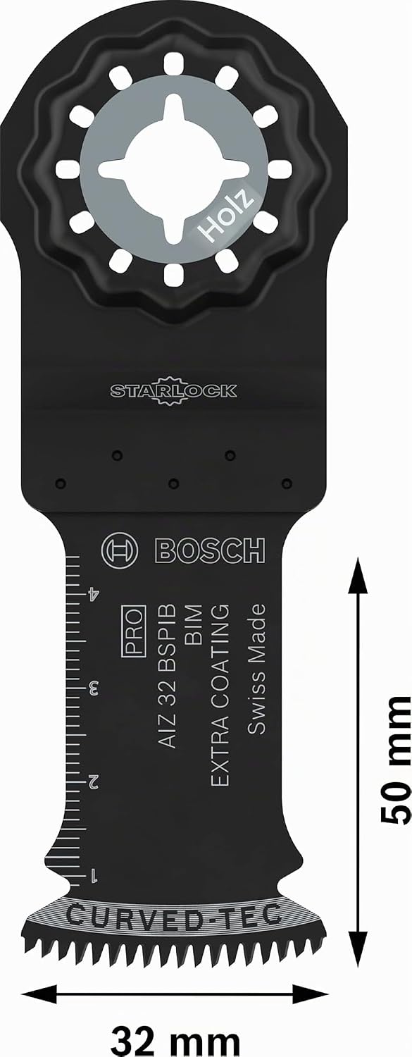Bosch 50x PRO AIZ 32 BSPIB Tauchsägeblatt (für Hartholz, Kunststoffbeschichtete Platten, Breite 32 m