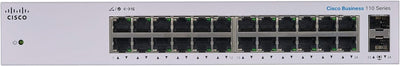 Cisco Business CBS110-24T-D Unmanaged Switch | 24﻿ GE-Ports | 2﻿ x﻿﻿ 1G-SFP Shared | Begrenzter Lebe