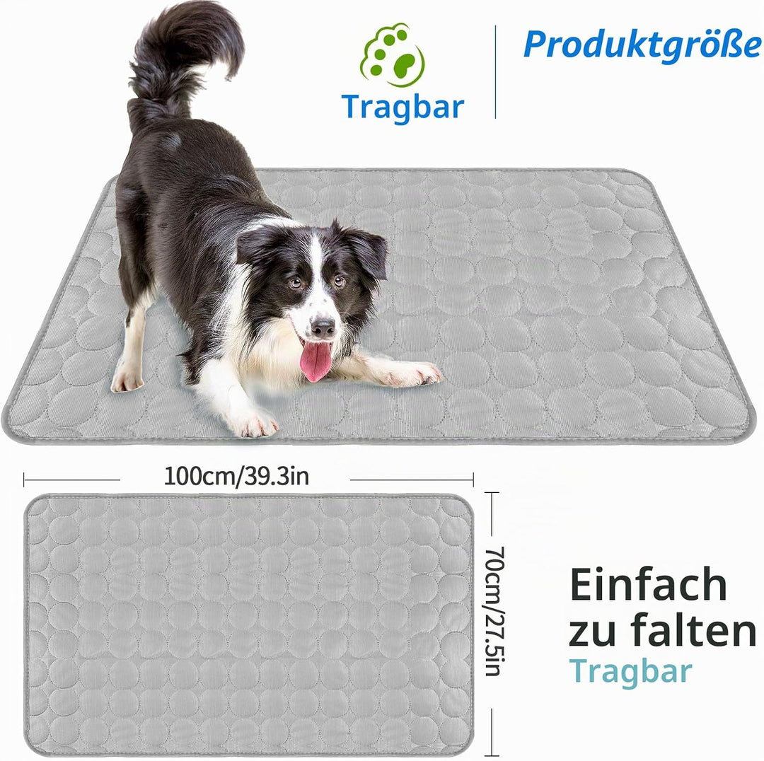 Hundekühlmatte Kühlmatte Hund Selbstkühlend 70x100cm Gross Cat Cool Kühldecke Abkühlung für Kaninche