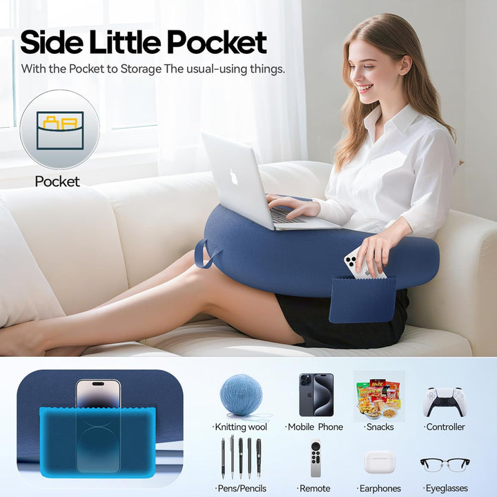 Gaming Kissen & Lesekissen, Reading Pillow für das Sitzen auf dem Bett/Sofa/Fussboden, Fütterungs/Hä