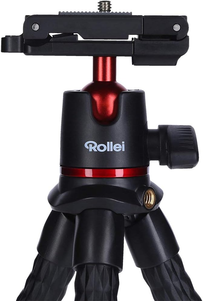 Rollei Monkey Pod 2, Flexibles Mini-Stativ mit Smartphone-Halterung, Kugelkopf unf 1/4"" Anschluss…