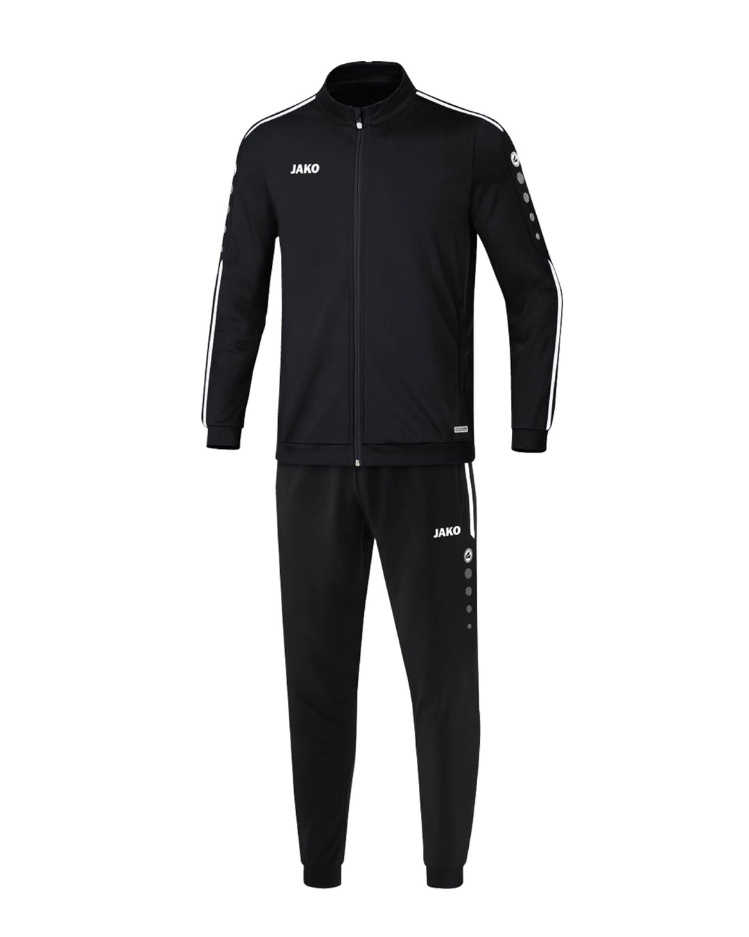JAKO Kinder Striker 2.0 Trainingsanzug Polyester 140 Schwarz/Weiss, 140 Schwarz/Weiß