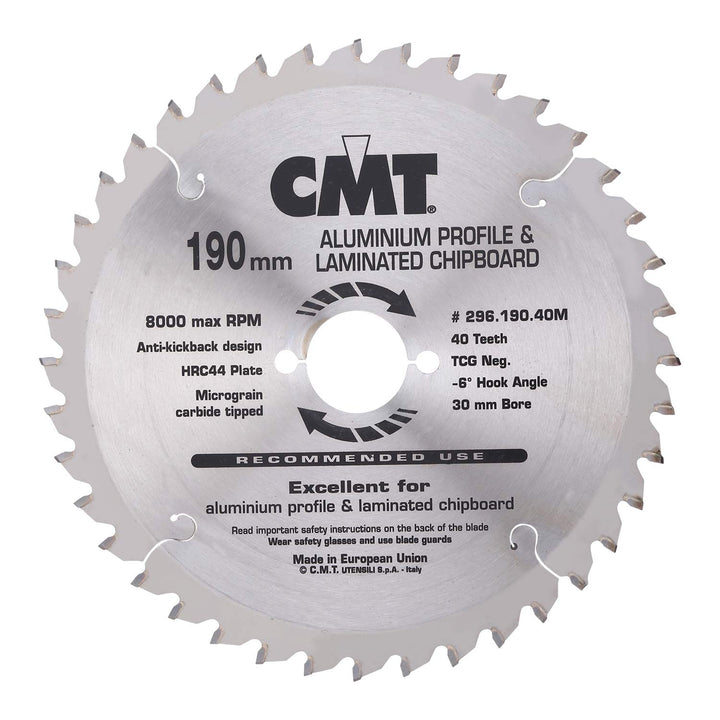 CMT Orange Tools Kreissägeblatt HW 216 x 2,8 / 2,2 x 30 Z=64 TCG - 297.064.09M - für eisenfreies Mat