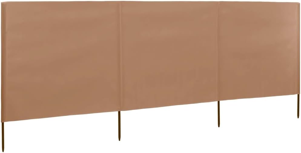 Windschutzgewebe,Windschutz Sichtschutz Balkon,Sichtschutzzaun Taupe,400 x 160 cm 400 x 160 cm Taupe