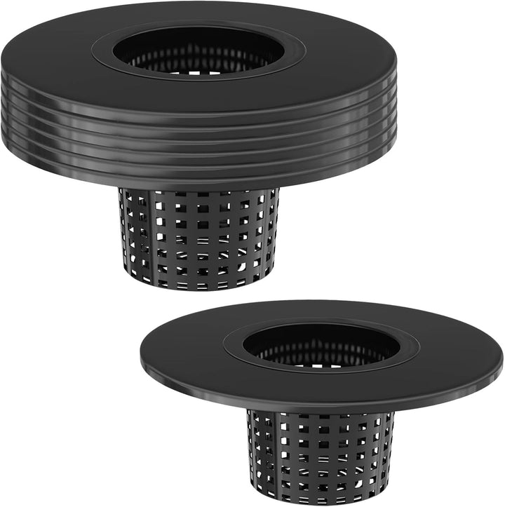 Netztöpfe 15,2 cm für 1,5 Liter Eimer-Netz-Topfdeckel, 6 Stück, 2 in 1 breite Lippe, Hydrokultur-Eim