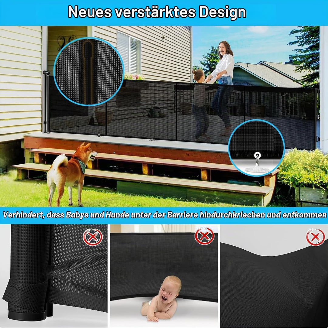 Treppenschutzgitter Ausziehbares Extrabreit Türschutzgitter für Babys, Babygitter &amp; Hundegitter,Ausz