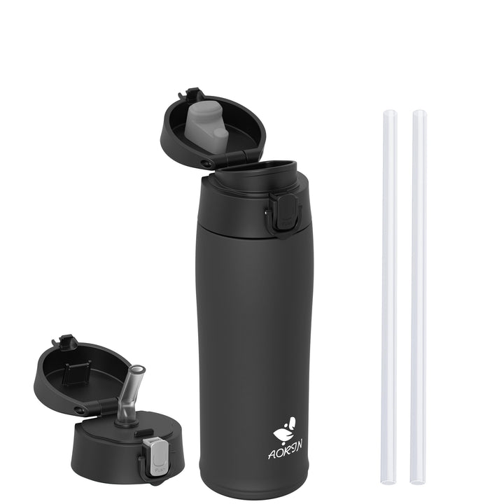 AORIN Trinkflasche Edelstahl 18/8, 500ml, Auslaufsicher Thermoskanne Isolierflasche Doppelwandig mit