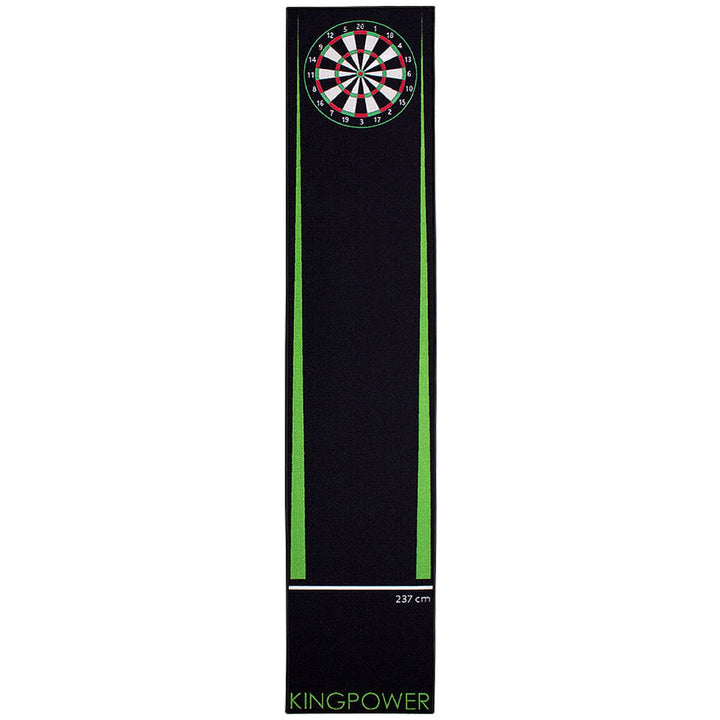 Kingpower Dartteppich mit Abwurflinie, Dart Zubehör mit Motiv, Dartmatte mit Oche, pflegeleichter Te