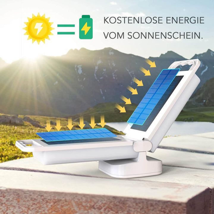 Lepwings LED Campinglampe Solar, Camping Laternen Dimmbar Touch 4400 mAh Notstrombank, IPX4 Wasserdi