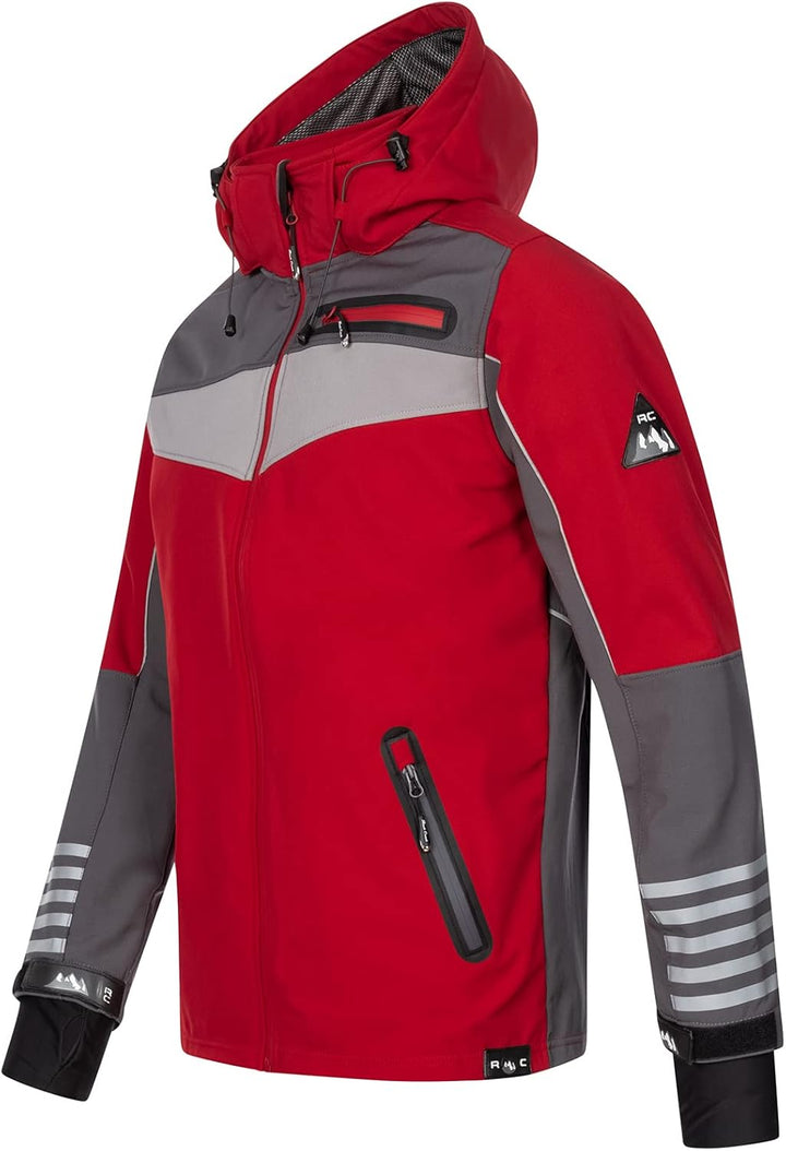 Rock Creek Herren Softshell Jacke Outdoor H-288 S Rot, S Rot