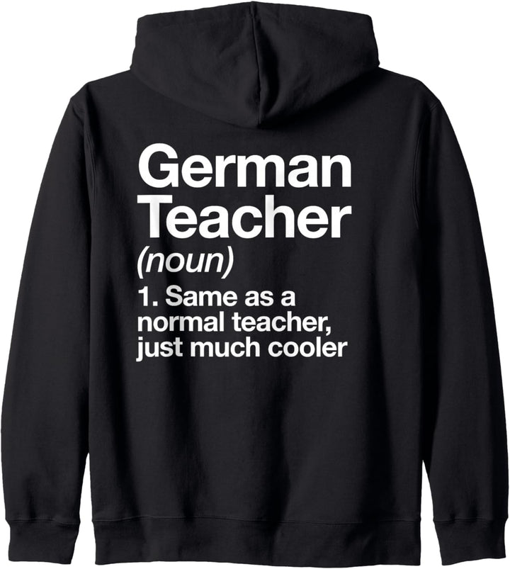 Deutschlehrer Teacher Definition Lustige Schule Kapuzenjacke