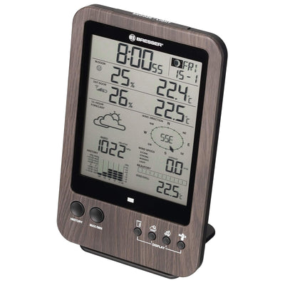 Bresser Wetterstation Funk mit Aussensensor Wetter Center 5-in-1,