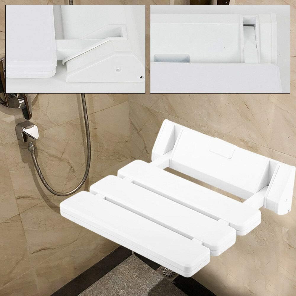 Duschsitz Duschklappsitz Bis 130Kg Tragkraft Duschhocker Wandmontage Dusche Sitzgelegenheit Stuhl 36