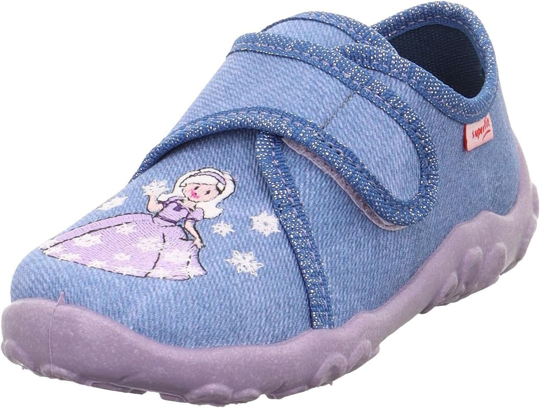 Superfit Mädchen Bonny Hausschuhe 34 EU Blau 8050, 34 EU Blau 8050
