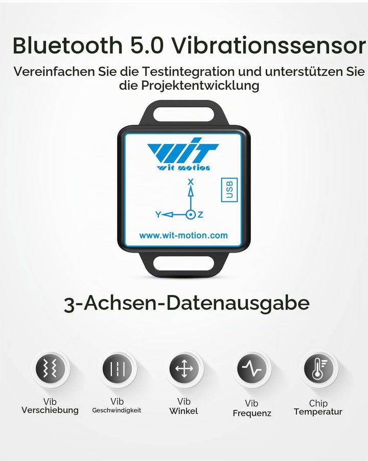 [Ble Trillingssensor] WTVB01-BT50 Ble Draadloze MPU6050 Multi-Connect Trillingssensor, 100Hz Uitgang