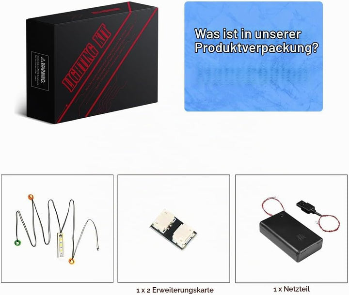 LocoLee Licht Kompatibel mit Lego City Familienhaus mit Elektroauto, Led Beleuchtungs Compatible wit