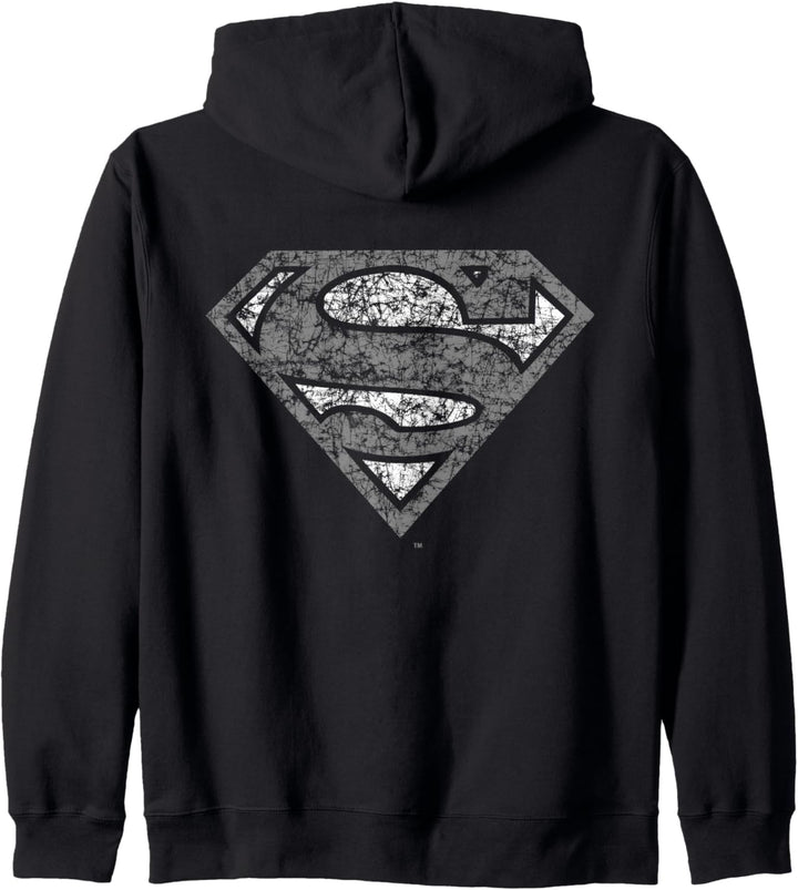 DC Superman-Logo im Used-Look Kapuzenjacke