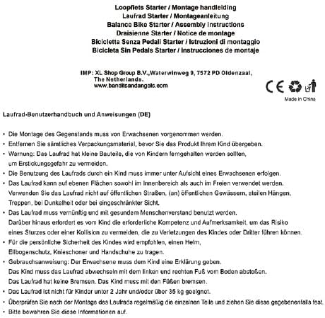 Bandits &amp; Angels Laufrad aus Metall mit Weidenkorb ab 2 Jahren – Lauflernrad – Verstellbarer Sattel
