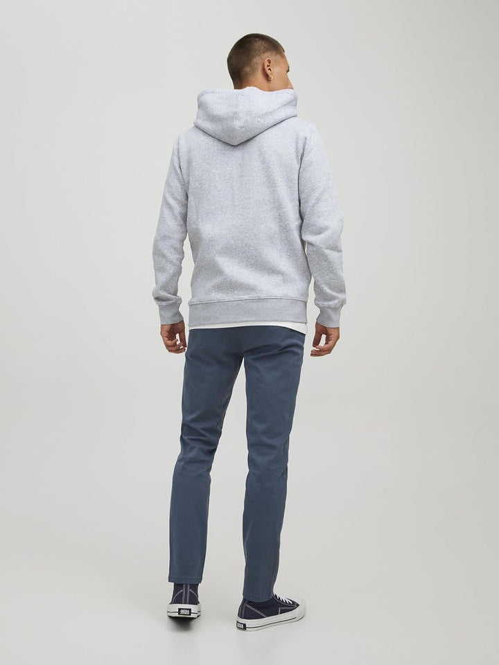 JACK &amp; JONES Male Kapuzenjacke Einfarbig Kapuzenjacke XS Light Grey Melange, XS Light Grey Melange